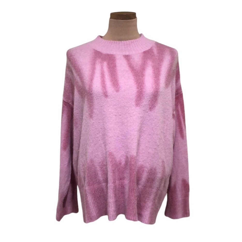 Tiger Mist Sweater Size Small Pastel Pink Tie Dye
